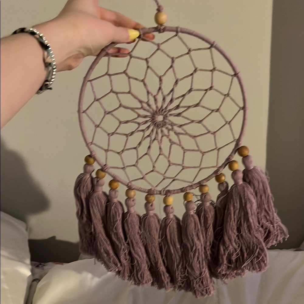 Lavender Dreamcatcher with Tassels